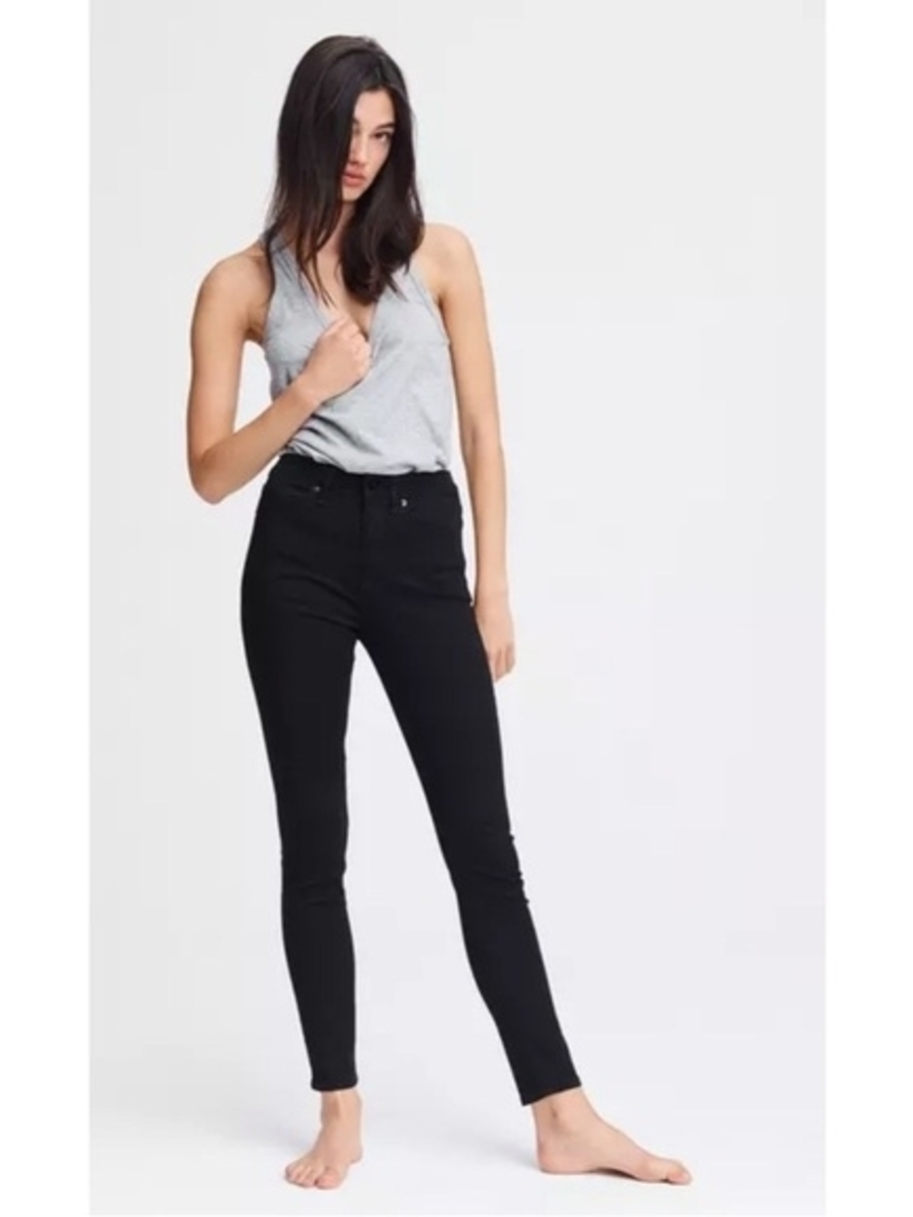 Rag & Bone Cate High-Rise Black Skinny Jeans ** Size 26